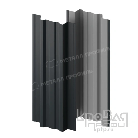 Штакетник металлический МП TRAPEZE-T 16,5х118 NormanMP (ПЭ-01-7016-0.5) фото 2