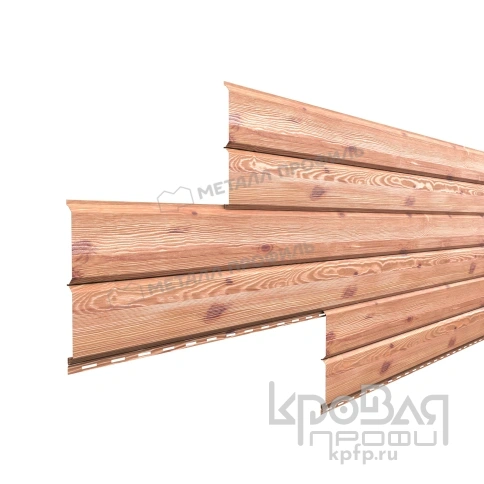 Сайдинг МЕТАЛЛ ПРОФИЛЬ Lбрус-15х240 (ECOSTEEL_T-12-Золотой Орех-0.45) фото 1