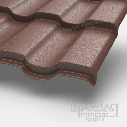 Металлочерепица МП Монтекристо-XL (MattMP-20-8017-0.5) фото 1