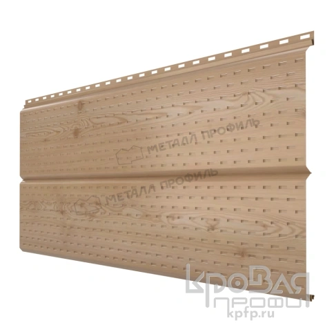 Софит перфор. Lбрус-XL-14х335 (ECOSTEEL_T-12-Орех-0.45) фото 1