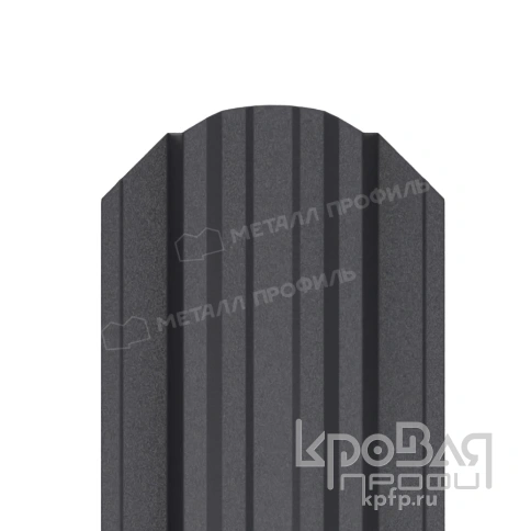 Штакетник металлический МП TRAPEZE-O 16,5х118 (VALORI-20-Grey-0.5) фото 1