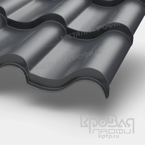 Металлочерепица МП Монтерроса-XL (PURMAN-20-7024-0.5) фото 1