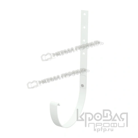 Держатель желоба МЕТАЛЛ ПРОФИЛЬ ПРОЕКТ D185х300 Ral 9003 фото 1