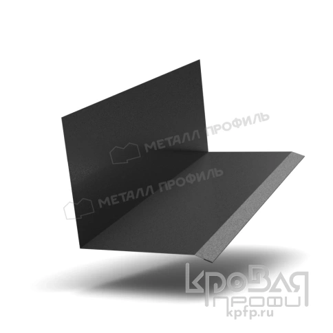 Планка примыкания верхняя к стене FASTCLICK 150х135х2000 (VikingMP-01-9005-0.45) фото 1