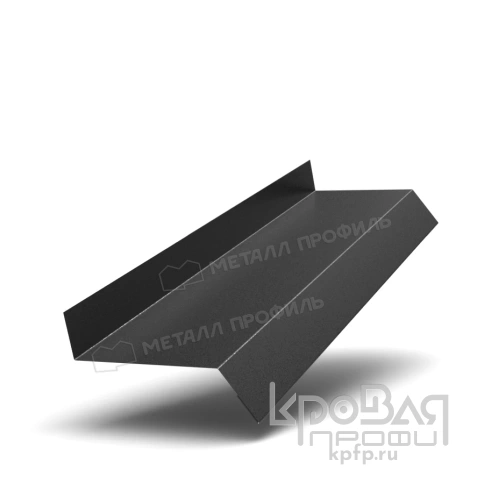 Планка отлива цоколя 50х20х2000 (VikingMP-01-9005-0.45) фото 1