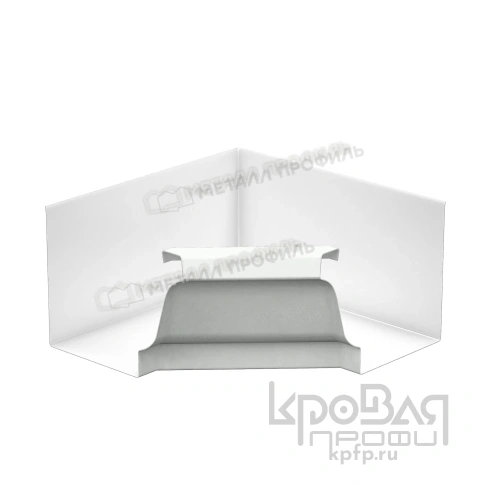 Угол желоба внутренний 120х86 (ПЭ-01-9003-0.5) фото 1
