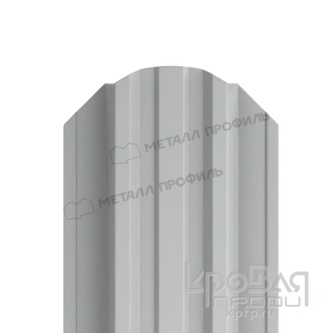 Штакетник металлический МП TRAPEZE-O 16,5х118 NormanMP (ПЭ-01-9006-0.5) фото 1