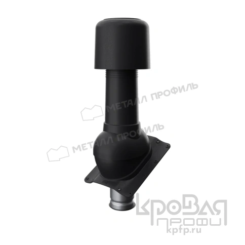 Выход вентиляции изолированный MAXI TURBO 125/160 Монтекристо (черный) фото 1