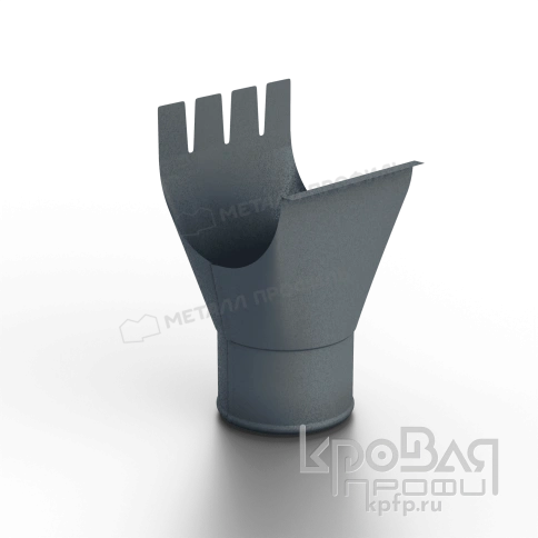 Воронка выпускная D125/100 Foramina Freeze (FRZ_D-01-Grey\Grey-0.6) фото 1