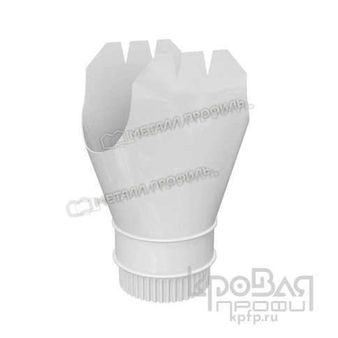 Воронка выпускная МЕТАЛЛ ПРОФИЛЬ ПРОЕКТ D185х150 Ral 9003 фото 2