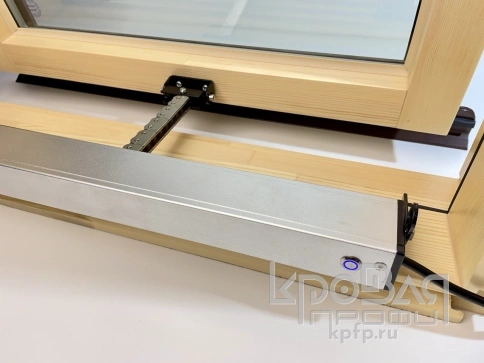 Электропривод цепной для мансардных окон с датчиком дождя и ПДУ фото 1