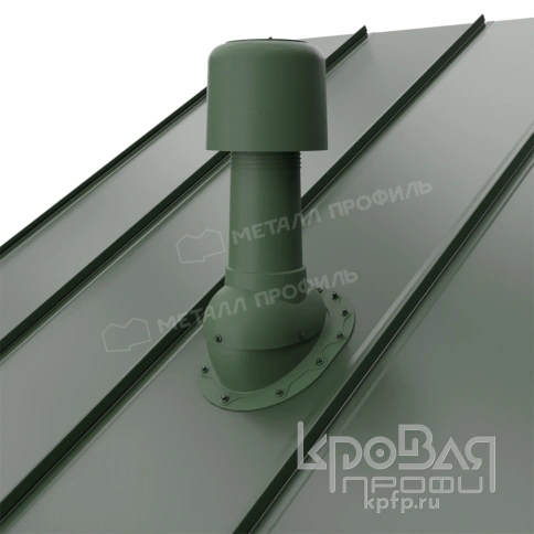 Выход вентиляции изолированный MAXI TURBO 125/160 Плоская кровля (зеленый) фото 2