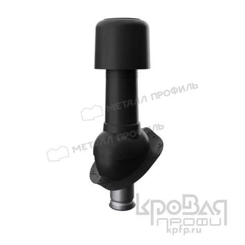 Выход вентиляции изолированный MAXI TURBO 125/160 Ламонтерра (черный) фото 1