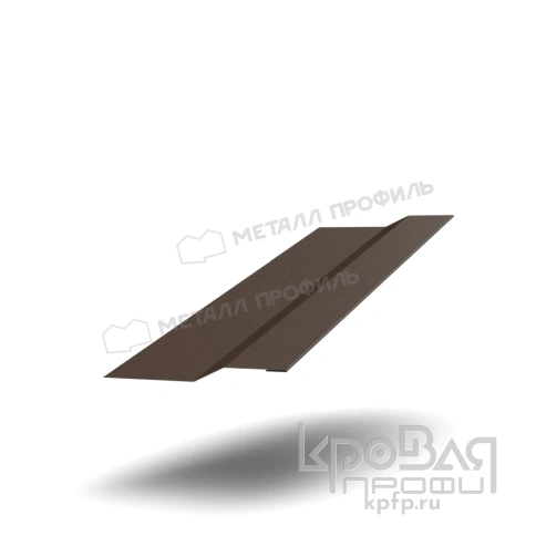 Планка крепежная FASTCLICK 7х30х2000 (VALORI-20-DarkBrown-0.5) фото 1