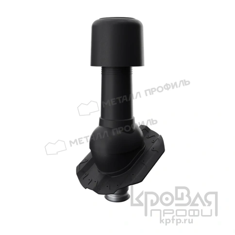 Выход вентиляции изолированный MAXI TURBO 125/160 МП-20 (черный) фото 1