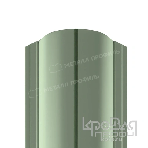 Штакетник металлический МП ELLIPSE-O 19х126 (PURMAN-20-Tourmalin-0.5) фото 1