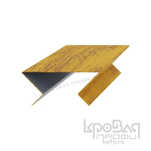 Планка угла наружного сборная нижняя Woodstock 70х28х3000 (ECOSTEEL_T-01-ЗолотойДуб-0.5) фото 2