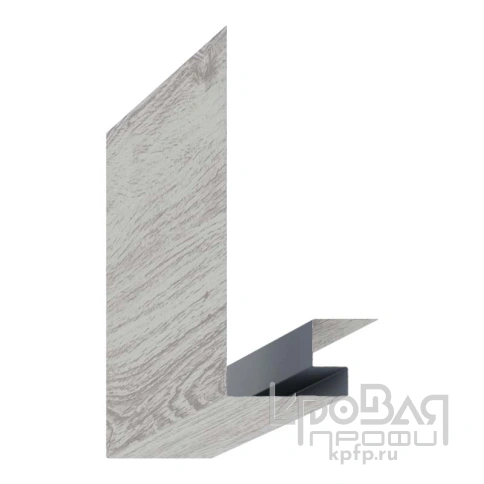 Планка откоса сложная 3D 245х75х3000 (ECOSTEEL_MA-01-Беленый Дуб-0.5) фото 1