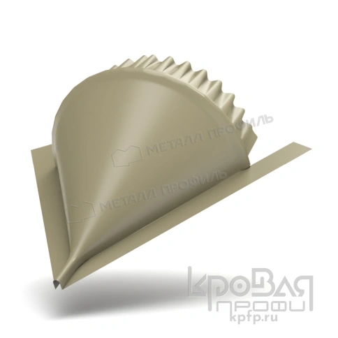 Заглушка конька круглого конусная (ПЭ-01-1014-0.5) фото 1
