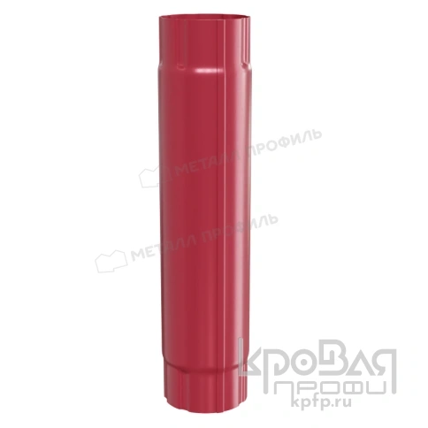 Труба соединительная МЕТАЛЛ ПРОФИЛЬ Foramina PUR D100х1000 Ral 3005 фото 1