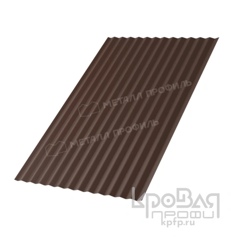 Профилированный лист МП-18х1100-B (VALORI-20-Brown-0,5) фото 2