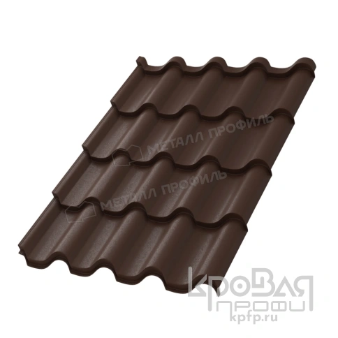 Металлочерепица МП Монтерроса-XL (VALORI-20-Brown-0.5) фото 2