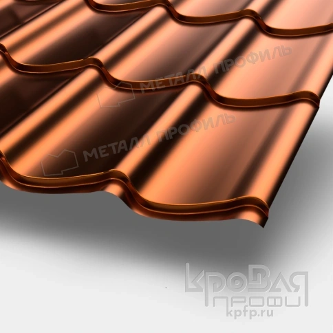 Металлочерепица МП Ламонтерра-XL (AGNETA-03-Copper\Copper-0.5) фото 1