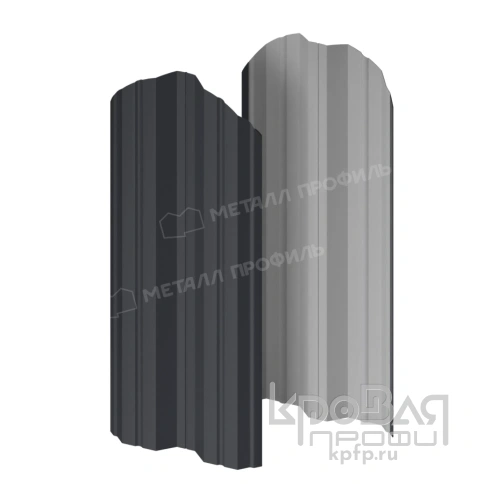 Штакетник металлический МП М-111-О (ПЭ-01-7024-0.4) фото 1