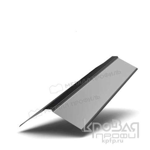 Планка конька плоского 150х150х2000 (ПЭ-01-9005-0.45) фото 1