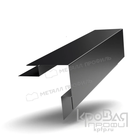 Планка угла наружного сложного 75х75х3000 (PURMAN-20-9005-0.5) фото 1