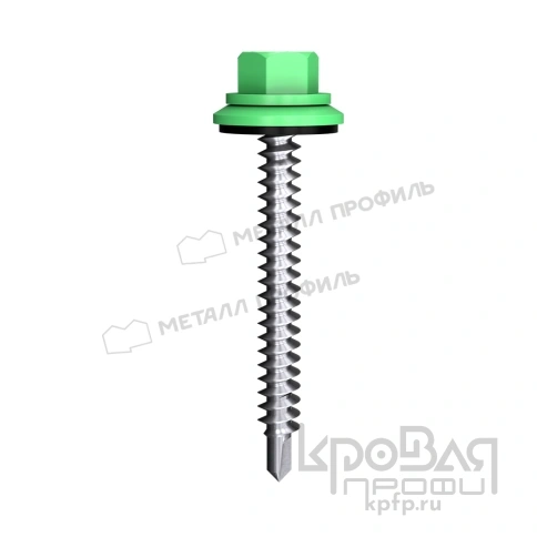 Саморез 4,8х70 ROOFRetail RAL6002 (зеленый лист) фото 1
