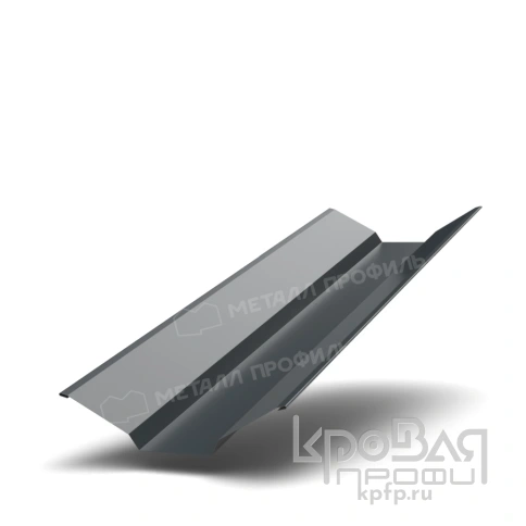 Планка ендовы верхняя 76х76х2000 NormanMP (ПЭ-01-7016-0.5) фото 1