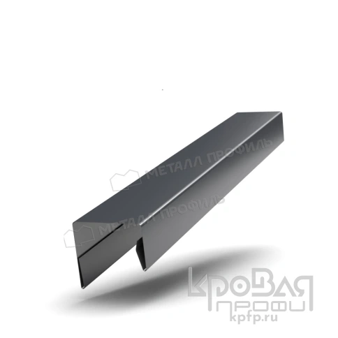 Планка П-образная 23х22х2000 NormanMP (ПЭ-01-7024-0.5) фото 1