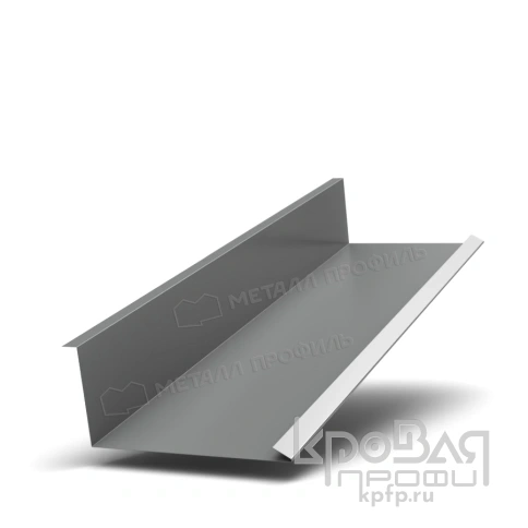 Планка примыкания нижняя 250х122х2000 (ПЭ-01-9006-0.45) фото 1