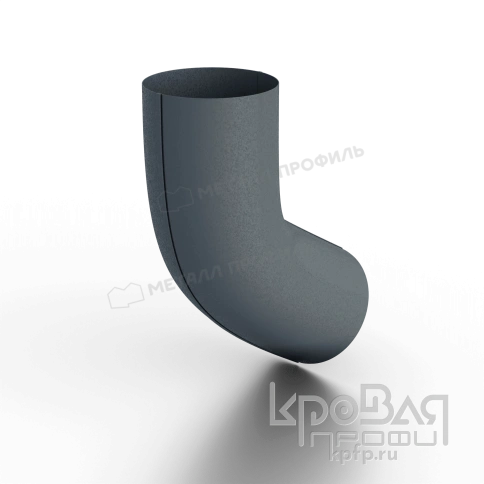 Колено трубы D100 Foramina Freeze (FRZ_D-01-Grey\Grey-0.6) фото 4