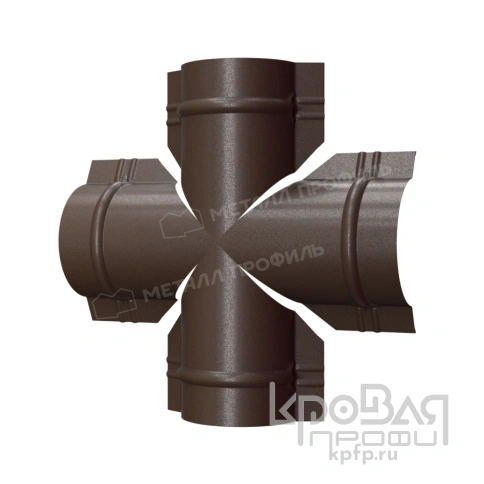 Четверник для круглого конька R110 (VALORI-20-DarkBrown-0.5) фото 1