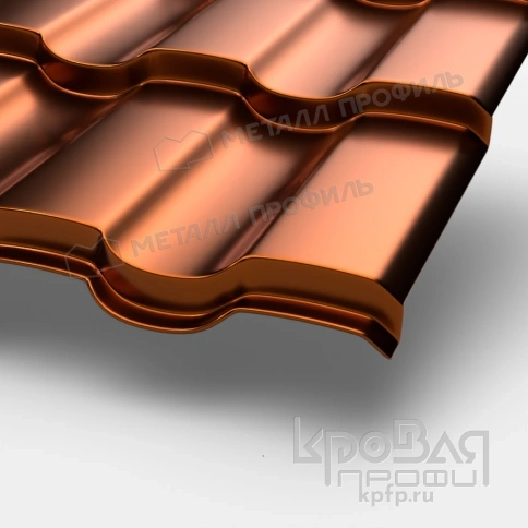 Металлочерепица МП Монтекристо-M (AGNETA-20-Copper\Copper-0.5) фото 1