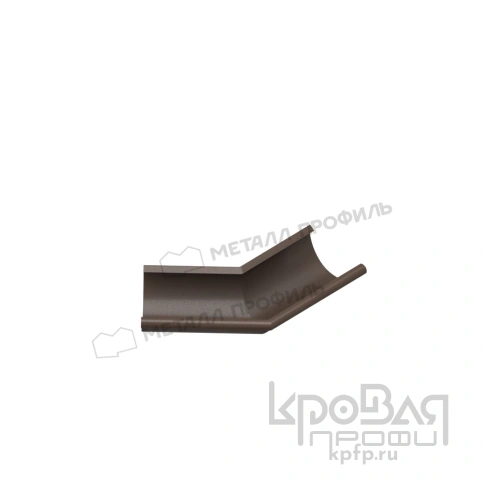 Угол желоба наружный D125 Foramina Freeze (FRZ_D-01-DarkBrown\DarkBrown-0.6) фото 1