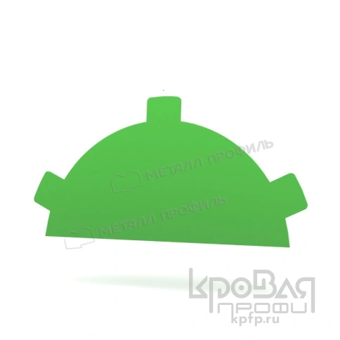 Заглушка конька круглого простая NormanMP (ПЭ-01-6018-0.5) фото 1