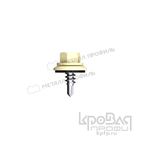 Саморез 4,8х19 ROOFRetail RAL1014 (слоновая кость) фото 1