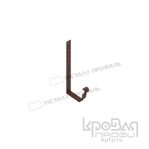 Держатель желоба МЕТАЛЛ ПРОФИЛЬ БЮДЖЕТ 120х86 Ral RR32 фото 1