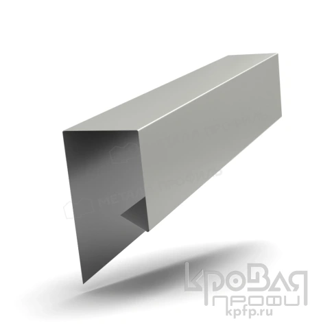 Планка завершающая сложная 30х25х3000 (PURMAN-20-9010-0.5) фото 1