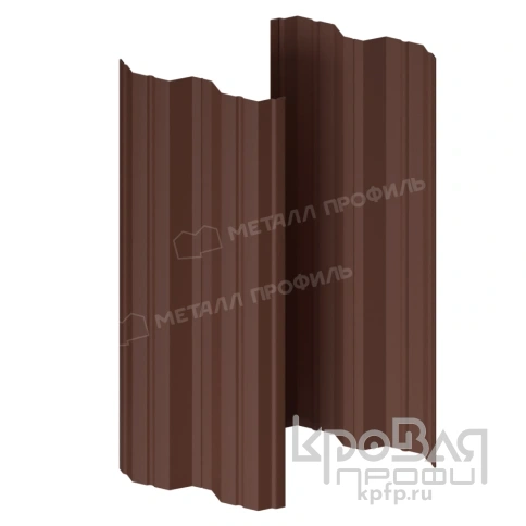 Штакетник металлический МП М-111-Т (ПЭД-01-8017\8017-0.45) фото 1