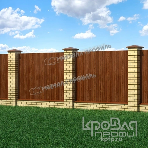 Профилированный лист МП-18х1100-B (ECOSTEEL-01-МореныйДуб-0,5) фото 3