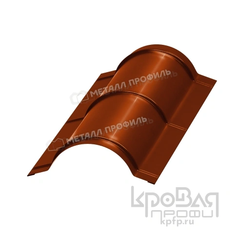 Планка конька круглого R110х2000 (AGNETA-20-Copper\Copper-0.5) фото 1