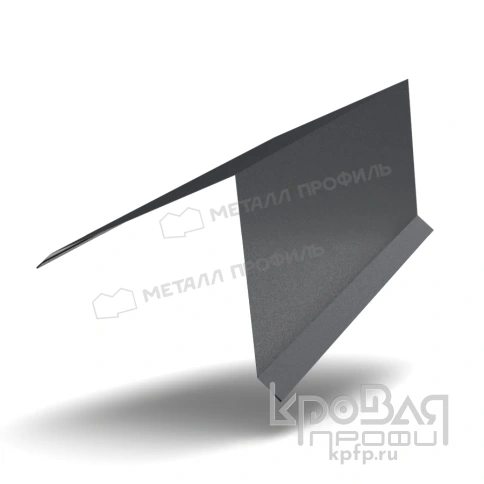 Планка конька кровли односкатной 185х185х2000 (PureTech_Mat-20-7024-0.5) фото 1