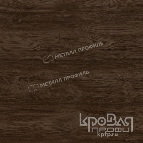 Планка начальная Lбрус-XL 20х50х3000 (ECOSTEEL_MA-01-МореныйДуб-0.5) фото 1
