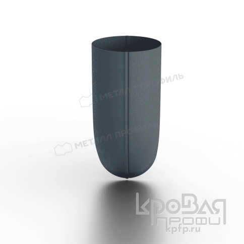Колено трубы D100 Foramina Freeze (FRZ_D-01-Grey\Grey-0.6) фото 5