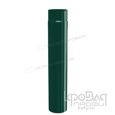 Труба водосточная МЕТАЛЛ ПРОФИЛЬ Foramina PUR D100х2000 Ral 6005 фото 1