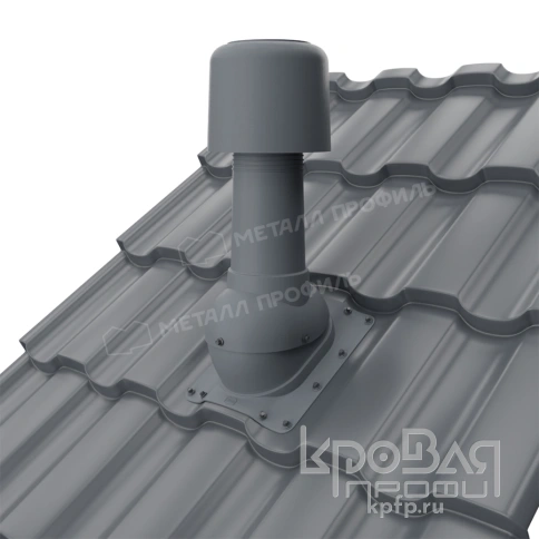 Выход вентиляции изолированный MAXI TURBO 125/160 Монтекристо (серый) фото 2